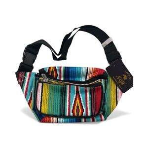 Multicolor Ikat Fanny Pack
